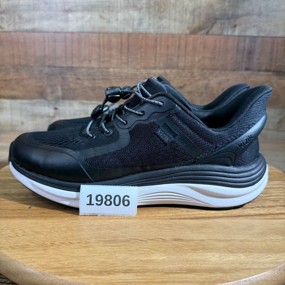 Kizik Shoes Women 9.5 2E Wide Width Black Sneaker London Hands Free Slip On‎